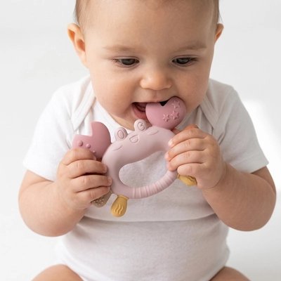 Anneau de dentition | Silicone Crabe - Brico-Bébé.com