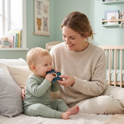 Anneau de dentition | Silicone Ultra-Doux - Brico-Bébé.com