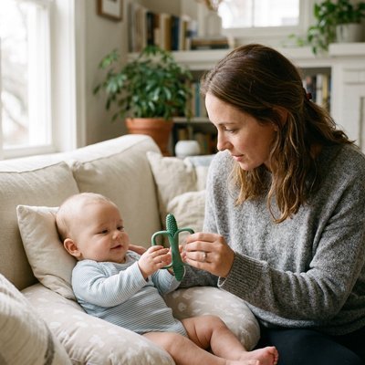 Anneau dentition bébé | Ancre apaisante - Brico-Bébé.com