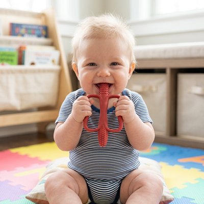 Anneau dentition bébé | Ancre Silicone - Brico-Bébé.com