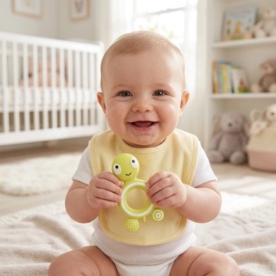 Anneau dentition bébé | Silicone Apaisant - Brico-Bébé.com