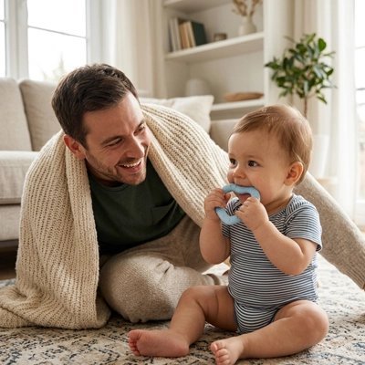 Anneau dentition bébé | Silicone coeur - Brico-Bébé.com