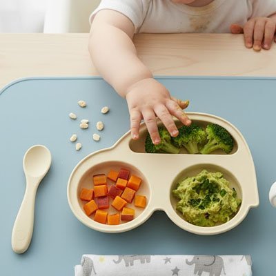 Assiette bébé ventouse antidérapante | SecurMeal - Brico - Bébé.com