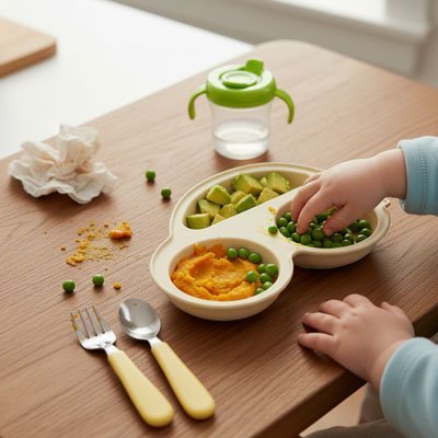 Assiette bébé ventouse antidérapante | SecurMeal - Brico - Bébé.com