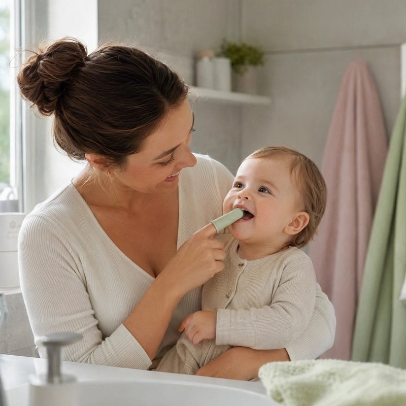 Brosse a dent pour bebe | Silisoft - Brico-Bébé.com