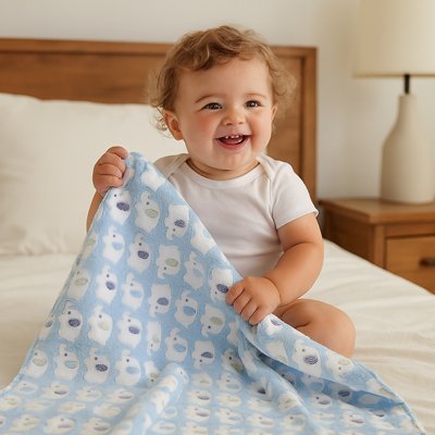 Couverture bebe | Doux Coton Bio - Brico - Bébé.com