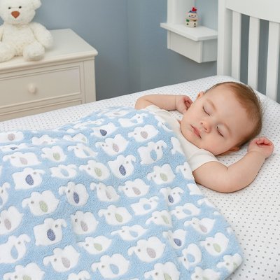 Couverture bebe | Doux Coton Bio - Brico - Bébé.com