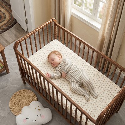 Drap housse lit bébé | Douceur Respirante - Brico - Bébé.com