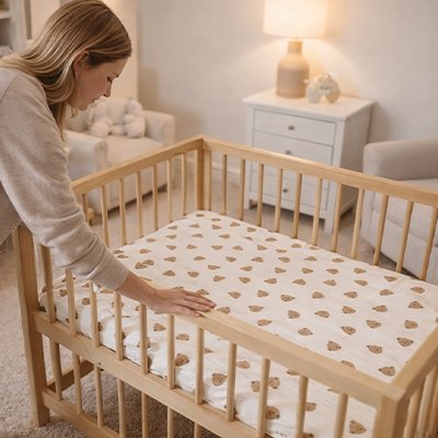 Drap housse lit bébé | Douceur Respirante - Brico - Bébé.com