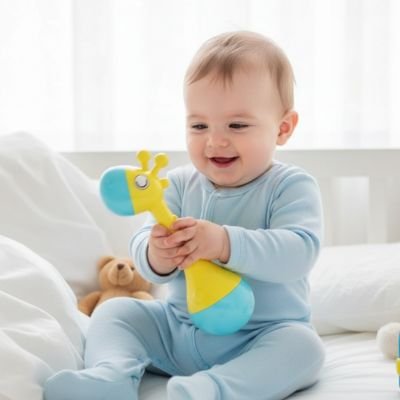Hochet bébé | Éveil Sensoriel - Brico-Bébé.com