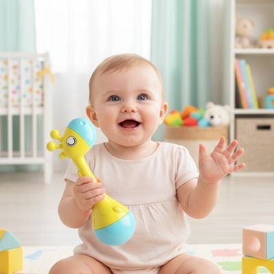 Hochet bébé | Éveil Sensoriel - Brico-Bébé.com