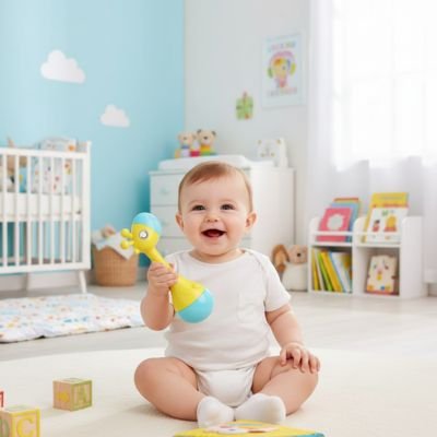 Hochet bébé | Éveil Sensoriel - Brico-Bébé.com