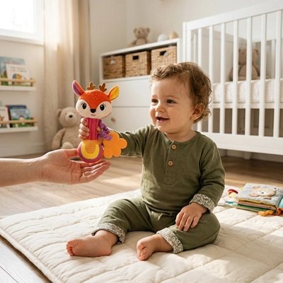 Hochet bébé | Évolutif Compagnon - Brico-Bébé.com