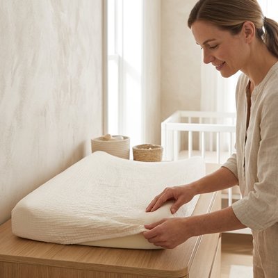 Housse matelas à langer | Citrouille - Brico - Bébé.com