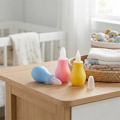 Mouche bebe bleu, rose et jaune