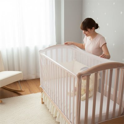 Moustiquaire lit bébé | Protection Douce - Brico - Bébé.com