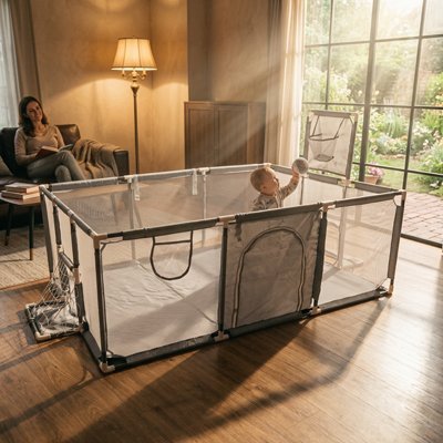 Parc bébé | Sécurisé Adaptatif - Brico-Bébé.com