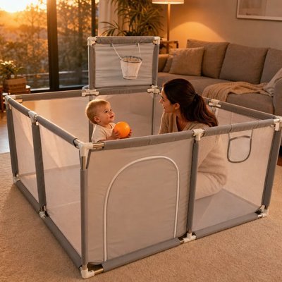Parc bébé | Sécurisé Adaptatif - Brico-Bébé.com