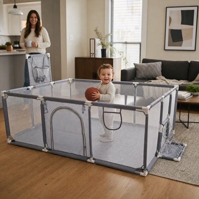 Parc bébé | Sécurisé Adaptatif - Brico-Bébé.com