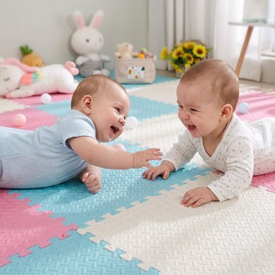 Tapis mousse puzzle | Sécurisé Confortable - Brico-Bébé.com