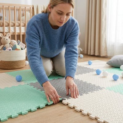 Tapis mousse puzzle | Sécurité Confort - Brico-Bébé.com