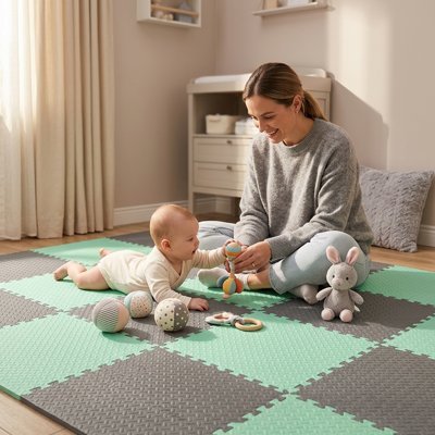 Tapis mousse puzzle | Sécurité Confort - Brico-Bébé.com