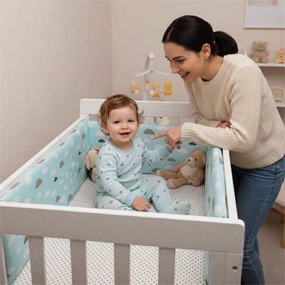 Tour de lit bébé | Douceur Sécurisée - Brico - Bébé.com